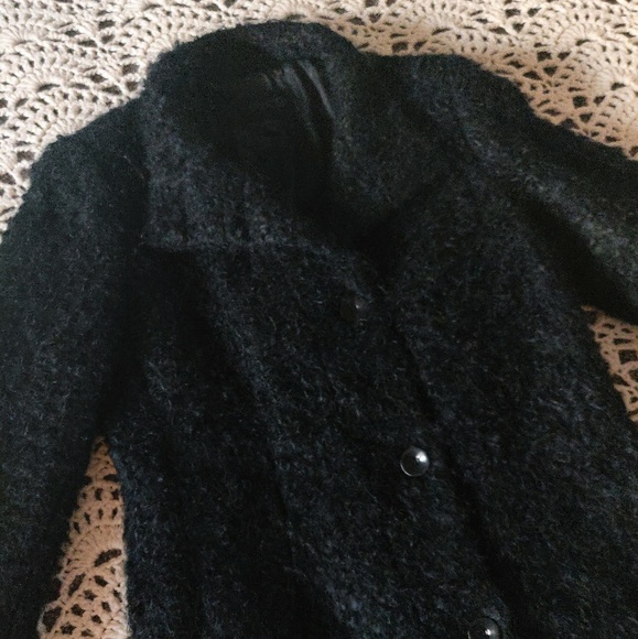 Black Wool Coat - Hilary Radley - Size 6 - Picture 3 of 6